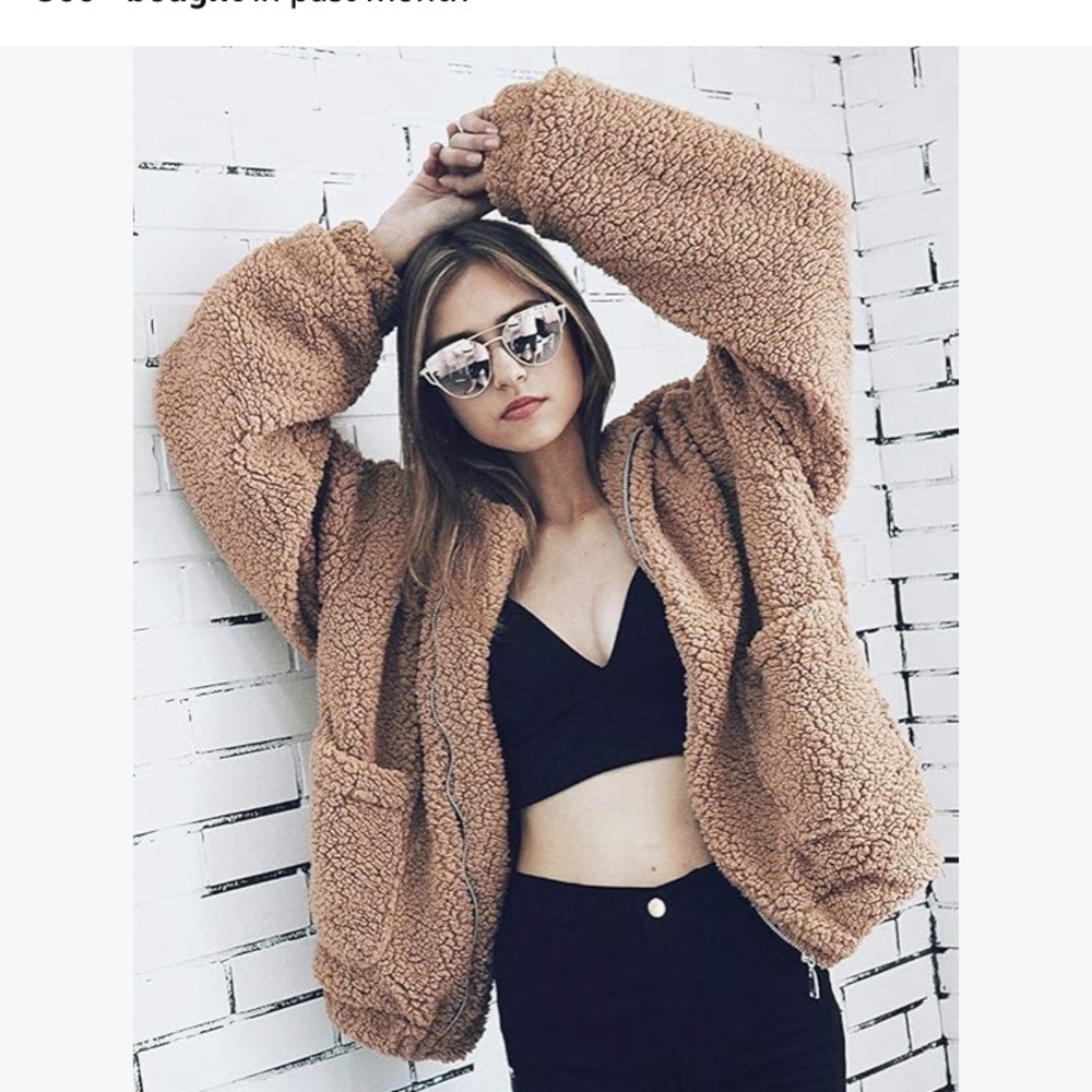 Cozy Tan Sherpa Jacket